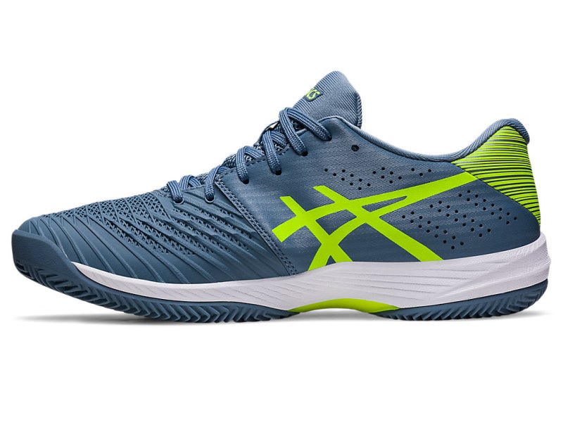 Asics Solution Swift FF Clay Teniški Copati Moški Sive Modre Zelene | SI5307-280