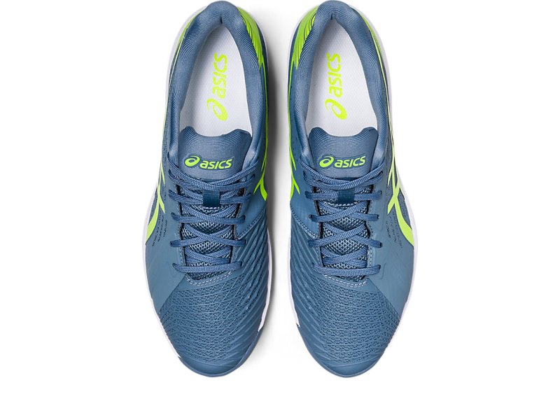 Asics Solution Swift FF Clay Teniški Copati Moški Sive Modre Zelene | SI5307-280