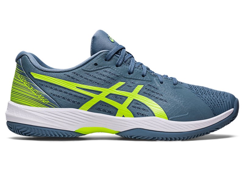 Asics Solution Swift FF Clay Teniški Copati Moški Sive Modre Zelene | SI5307-280