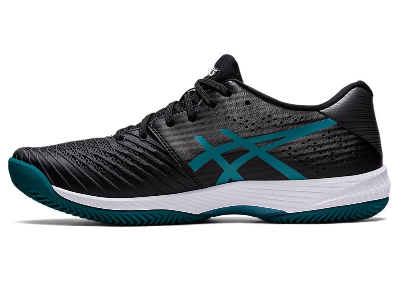 Asics Solution Swift FF Clay Teniški Copati Moški Črne Svetlo Modre Temno Zelene | SI7748-416