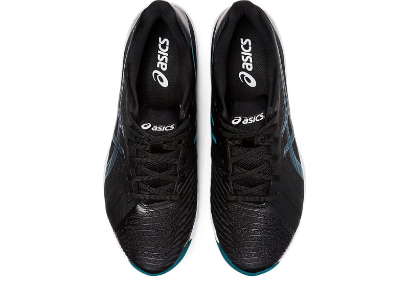 Asics Solution Swift FF Clay Teniški Copati Moški Črne Svetlo Modre Temno Zelene | SI7748-416