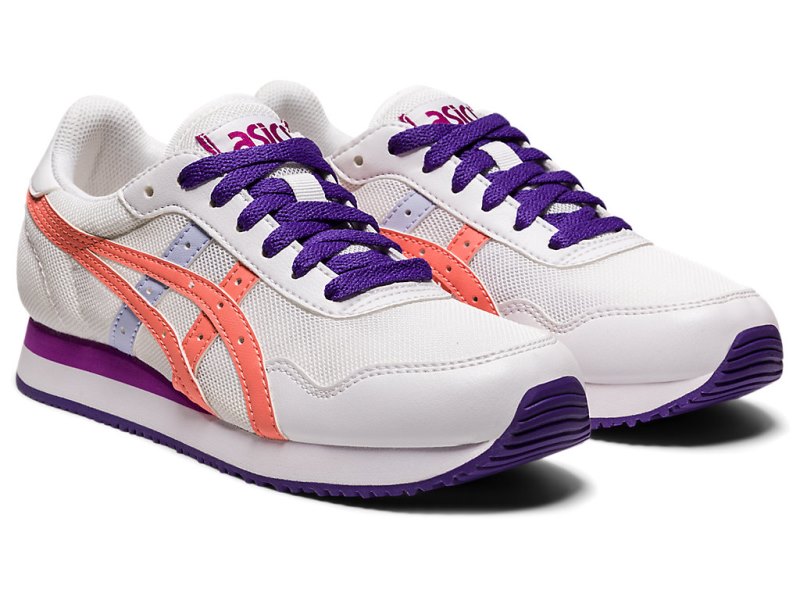 Asics Tiger Runner Tekaški Čevlji Otroški Bele Koralne | SI3068-292