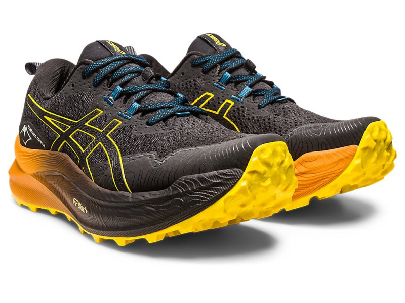 Asics Trabuco Max 2 Tekaški Čevlji Moški Črne Zlate Rumene | SI0692-983