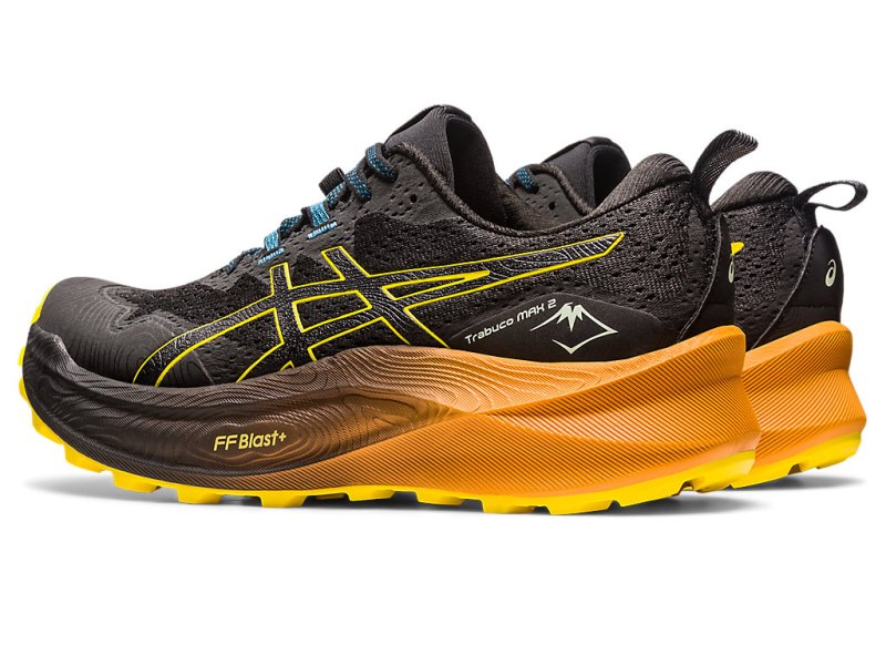 Asics Trabuco Max 2 Tekaški Čevlji Moški Črne Zlate Rumene | SI0692-983