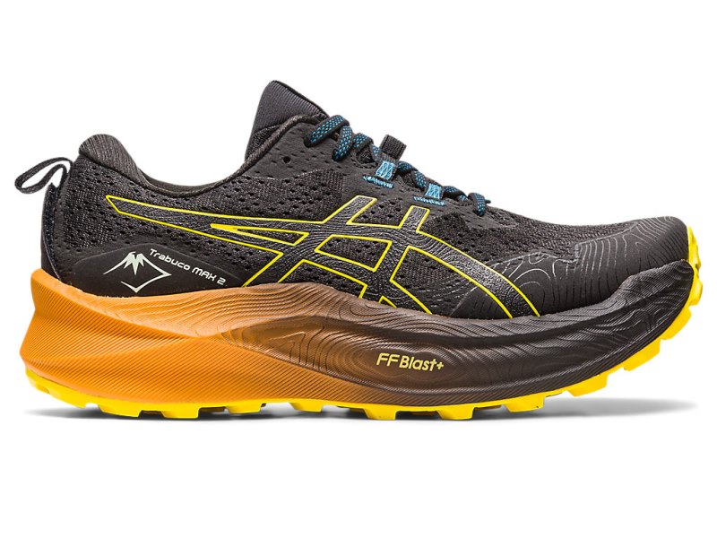 Asics Trabuco Max 2 Tekaški Čevlji Moški Črne Zlate Rumene | SI0692-983