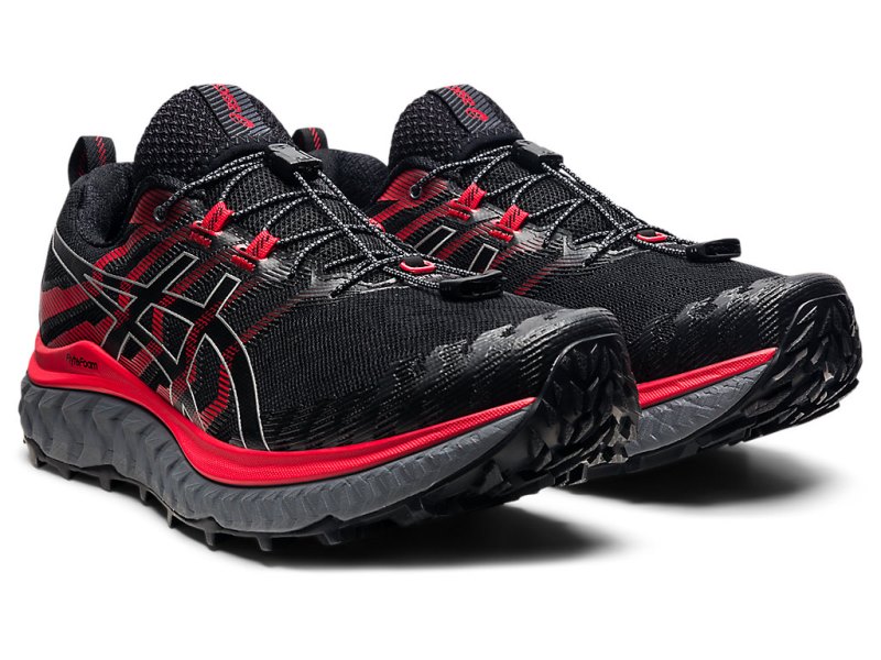 Asics Trabuco Max Tekaški Čevlji Moški Črne Rdeče | SI5968-336