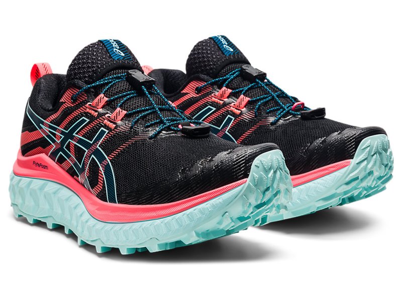 Asics Trabuco Max Tekaški Čevlji Ženske Črne Koralne | SI1613-713