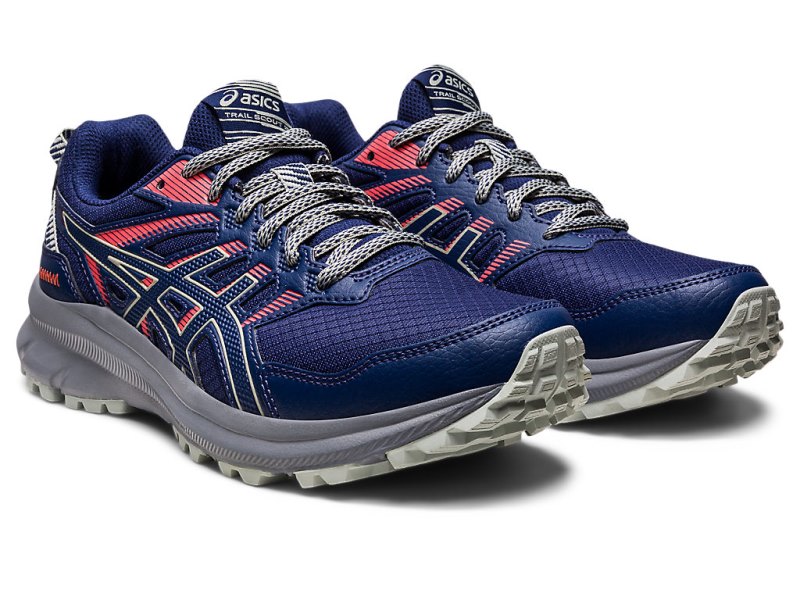 Asics Trail Scout 2 Tekaški Čevlji Ženske Indigo Modre Svetlo Olivno Zelene | SI9592-329