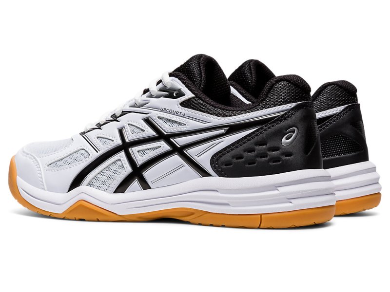 Asics Upcourt 4 Športne Superge Otroški Bele Črne | SI9624-145