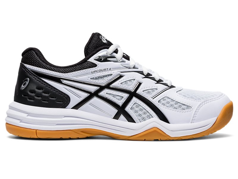 Asics Upcourt 4 Športne Superge Otroški Bele Črne | SI9624-145