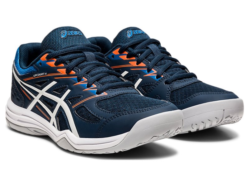 Asics Upcourt 4 Športne Superge Otroški Modre Bele | SI8601-754