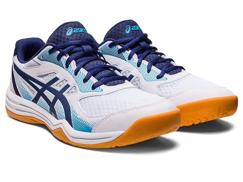 Asics Upcourt 5 Odbojkarski Čevlji Moški Bele Indigo Modre | SI7700-610