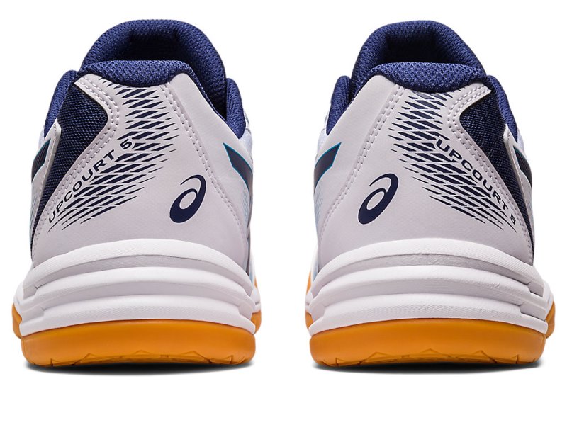 Asics Upcourt 5 Odbojkarski Čevlji Moški Bele Indigo Modre | SI7700-610