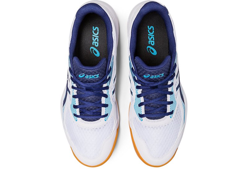 Asics Upcourt 5 Odbojkarski Čevlji Moški Bele Indigo Modre | SI7700-610