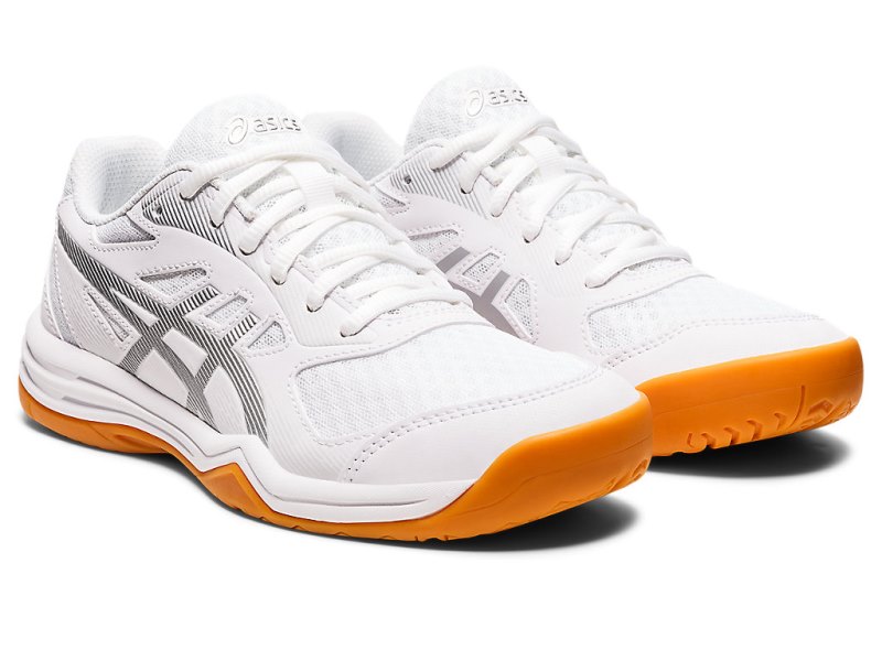 Asics Upcourt 5 Odbojkarski Čevlji Ženske Bele Srebrne | SI2965-204