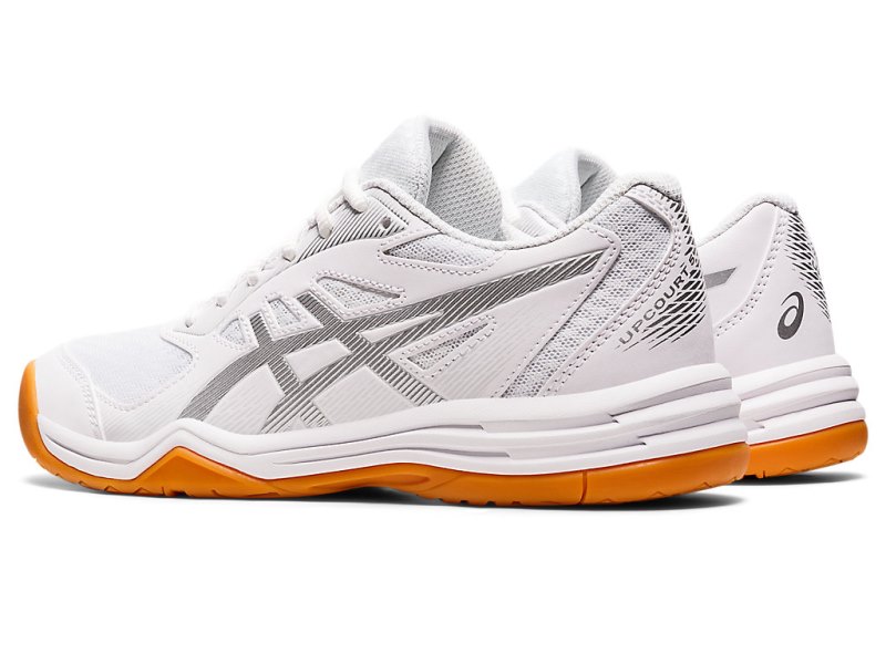 Asics Upcourt 5 Odbojkarski Čevlji Ženske Bele Srebrne | SI2965-204