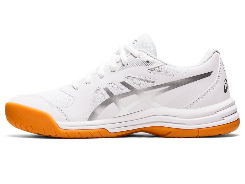 Asics Upcourt 5 Odbojkarski Čevlji Ženske Bele Srebrne | SI2965-204