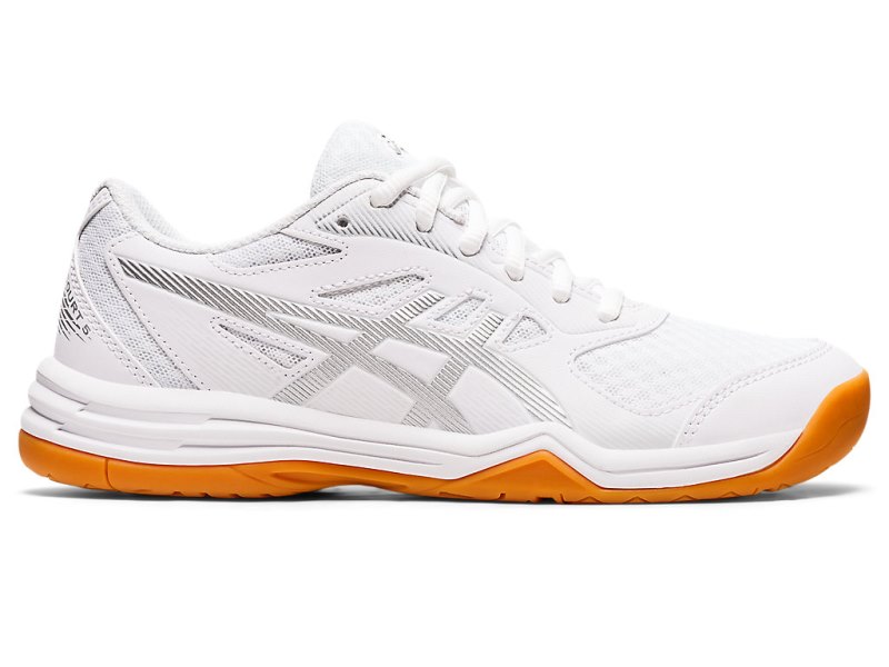 Asics Upcourt 5 Odbojkarski Čevlji Ženske Bele Srebrne | SI2965-204