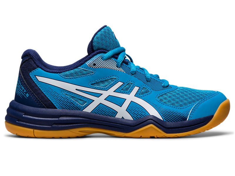 Asics Upcourt 5 Športne Superge Otroški Modre Bele | SI1751-527