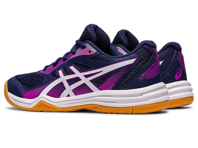 Asics Upcourt 5 Športne Superge Otroški Temno Modre Vijolične | SI4238-310